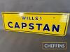 Wills's Capstan single sided enamel sign, c28x9ins - 2