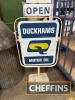 Duckham open/closed forecourt swinging sign