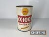 2no. Shell X-100 oil tins - 5