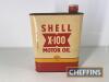 Shell X-100 Motor Oil tin with cap - 4