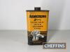 Bradbury quart oil tin t/w Armstrong Super oil tin - 6