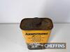 Bradbury quart oil tin t/w Armstrong Super oil tin - 7