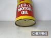 Redex Motor Oil can t/w BP Super Visco-Static oil can - 8