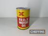 Redex Motor Oil can t/w BP Super Visco-Static oil can - 9