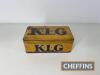 KLG spark plugs tin box