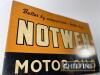 Notwen Motor Oils single sided tin sign c.14.5x9.5ins - 2