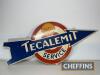 Tecalemit Shell Service single sided printed aluminium arrow sign c.52x12ins - 3