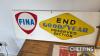 Uniflo, Fina/Dunlop/Goodyear items mounted on boards, longest 80.5ins - 2