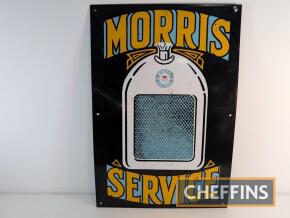 Morris Service reproduction single sided enamel sign, 20.5x14ins