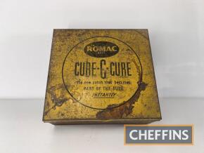 Romac Cure-C-Cure repair patch tin with contents