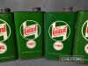 5no. Castrol pint oil cans t/w Redex pint can - 3