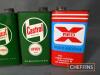 5no. Castrol pint oil cans t/w Redex pint can - 4