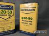 2no. Duckham's Q20-50 1gallon oil cans, 1 pictorial - 5