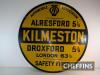 AA Kilmeston, Alresford, Droxford, London, circular single sided enamel sign, 30ins diameter