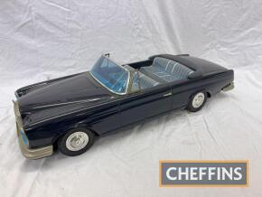 Ichiko Japan, a one off Mercerdes-Benz 3.5 convertible tinplate car constructed in the 80s and colour matched to the owners car c/w box