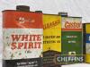 Qty automotive oil and fluid cans to inc' Castrol, Duckhams, Gulf - 4