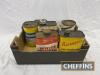 Qty automotive oil and fluid cans to inc' Castrol, Duckhams, Gulf - 7