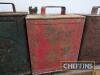 7no. 2gallon petrol cans all with caps, to inc Redline, Pratt's, Shell etc - 4