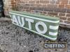 Auto, a metal garage sign using original lettering but with re-purposed back - 5