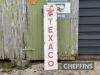 Texaco, single sided vertical enamel sign, seldom found within the UK, 55x12ins - 2