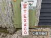 Texaco, single sided vertical enamel sign, seldom found within the UK, 55x12ins - 4