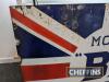 Motor 'BP' Spirit union jack single sided enamel sign by the Falkirk Iron Co. Ltd, 6x4ft - 2