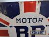 Motor 'BP' Spirit union jack single sided enamel sign by the Falkirk Iron Co. Ltd, 6x4ft - 4