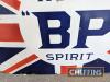 Motor 'BP' Spirit union jack single sided enamel sign by the Falkirk Iron Co. Ltd, 6x4ft - 5