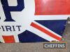 Motor 'BP' Spirit union jack single sided enamel sign by the Falkirk Iron Co. Ltd, 6x4ft - 7