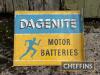 Dagenite Motor Batteries double sided flanged printed aluminium sign - 2