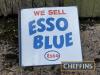 We Sell Esso Blue doubled sided flanged enamel sign, very good order - 2