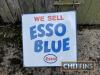 We Sell Esso Blue doubled sided flanged enamel sign, very good order - 5