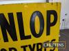 Dunlop Motor Tyres single sided enamel sign, 6x4ft - 3