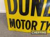 Dunlop Motor Tyres single sided enamel sign, 6x4ft - 4