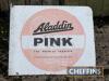 Aladdin Pink Genie double sided flanged enamel sign - 2