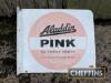 Aladdin Pink Genie double sided flanged enamel sign - 4