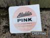 Aladdin Pink Genie double sided flanged enamel sign - 5