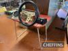 1950s car simulator with Mini speedo, assorted dials and racing steering wheel - 2