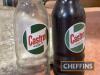 2no. Small castrol oil bottles c/w lids and one with contents - 4