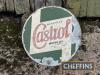 Wakefield Castrol circular printed tin sign