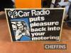 PYE Car Radio wooden backed plastic sign - 2