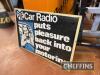 PYE Car Radio wooden backed plastic sign - 3