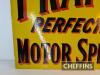 Pratt's Perfection Motor Spirit double sided enamel sign by Bruton, some restoration, 21x18ins - 4