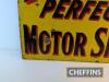 Pratt's Perfection Motor Spirit double sided enamel sign by Bruton, some restoration, 21x18ins - 10