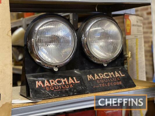 Marchal Equilux original shop counter display for 1939 Marchal Darracq T120 Lamps to suit, Rolls-Royce, Bentley, Bugatti, Delage, etc, a rare display