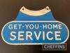 RAC 'Get You Home Service' double sided enamel sign