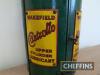 Castrollo Upper Cylinder Lubricant wall hanging dispensing cabinet with optic, made by H.P. Co. Ltd with good decals and enamel signs on both doors, showing signs of older restoration - 5