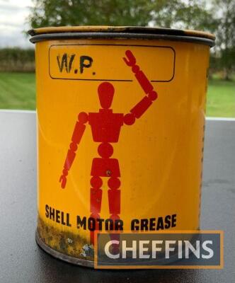 Shell 'stick man' Motor Grease tin