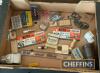 Misc. automobilia to inc. Mobil, Duckhams Adcoids, Rover badges etc