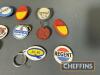 Qty petrol and oil company promotional lapel badges to inc' Duckhams, Havoline, Regent etc - 3